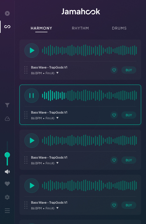Detailed view of the Jamahook Sound Assistant Plugin Interface